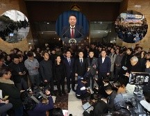 Las fuerzas de la oposición que dominan la cámara aprobaron con 190 votos a favor la revocación de la ley marcial. EFE / EPA / YONHAP SOUTH KOREA OUT