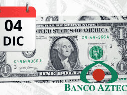Así se cotiza el dólar estadounidense para el día de hoy miércoles 04 de diciembre de 2024 en Banco Azteca y otros bancos de México. ESPECIAL/ CANVA