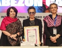 La escritora fue galardonada con el Premio de Literatura Sor Juana Inés de la Cruz 2024. EL INFORMADOR/A.NAVARRO