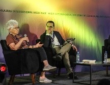 Elizabeth Jelin, Omar García Santiago y Diego Enrique Osorno durante el conversatorio “¿Cuál es y cuál debería de ser la relación del periodismo con la memoria?