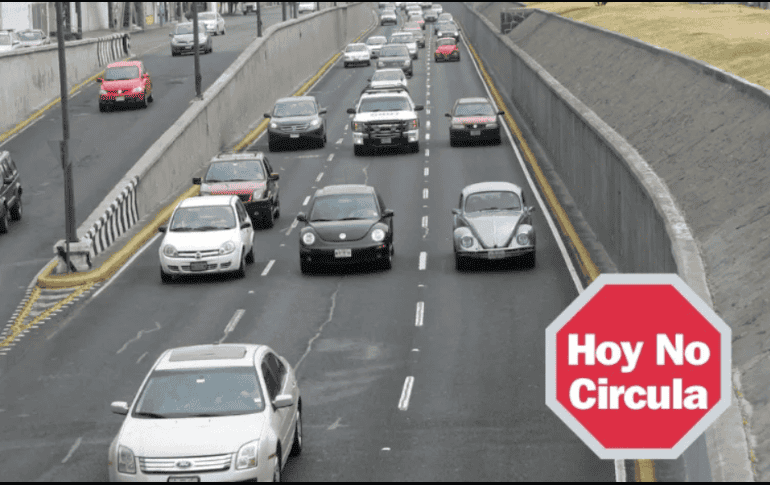 El Hoy No Circula limita la circulación de los autos en función del último dígito de la placa y el color del engomado. ESPECIAL/NOTIMEX/ARCHIVO.