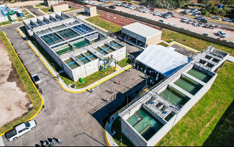 Planta potabilizadora número 5. Proyecto clave recién inaugurado que beneficiará a los habitantes de Tlajomulco, principalmente. EL INFORMADOR/A. Navarro