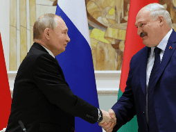 Putin y Lukashenko en la firma del acuerdo de seguridad entre Rusia y Bielorrusia. EFE/EPA/GAVRIIL GRIGOROV / SPUTNIK / KREMLIN POOL
