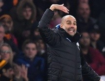 Pep Guardiola, entrenador del Manchester City, durante un partido de Premier League. ARCHIVO / AFP