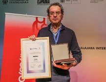 El arquitecto y catedrático español Iñaki Ábalos recibe el homenaje ArpaFIL 2024 durante la FIL Guadalajara. EL INFORMADOR/A. Navarro