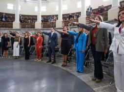 Integrantes del gabinete estatal rinden protesta para la administración 2024 – 2030. X/@Salvador Zamora