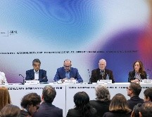 José Trinidad Padilla López, presidente del evento, celebró el éxito obtenido y agradeció la confianza depositada en él por Karla Planter, rectora general electa de la Universidad de Guadalajara. EL INFORMADOR / H. FIGUEROA
