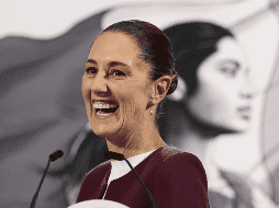 Claudia Sheinbaum, en la conferencia de hoy en Palacio Nacional. EFE / J. Méndez