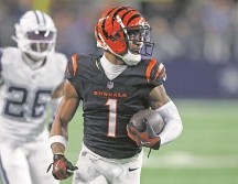 Ja’Mar Chase (#1) tuvo anoche dos recepciones de anotación y llegó a 15. AFP/R. Jenkins