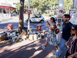 Montón de residuos en la zona del parque de la Revolución, en avenida Juárez y Marcos Castellanos. EL INFORMADOR/H. Figueroa