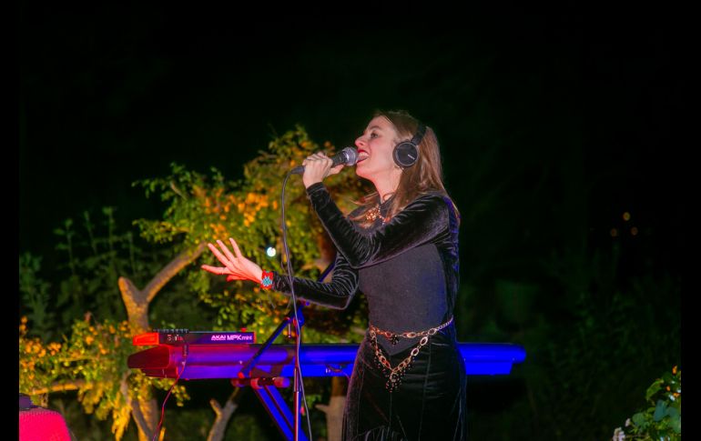 Sofía Comas durante la presentación de 