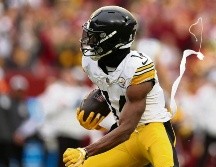 George Pickens es el líder receptor de Pittsburgh y podría perderse otro juego. AFP/P. Smith