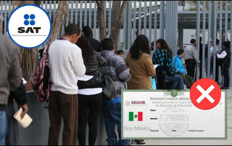 Para simplificar los trámites, el SAT informó en su momento, que en algunos de sus procesos internos, ya no pedirá como requisito indispensable llevar la CURP. EL INFORMADOR / ARCHIVO