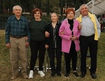 Alfredo, Carmen, Hilda, Luisa y Jorge Gerini. GENTE BIEN JALISCO / C. Jimeno