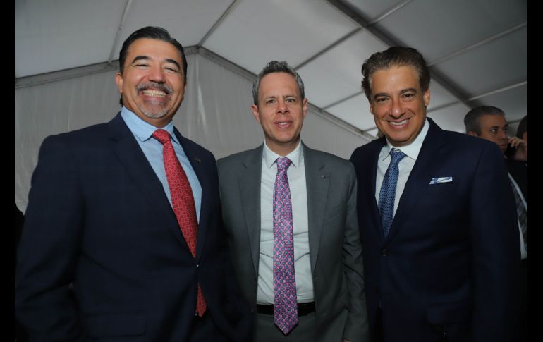 Rivelino Estrada García, Jacobo González y Jorge Antonio. GENTE BIEN JALISCO / C. Jimeno