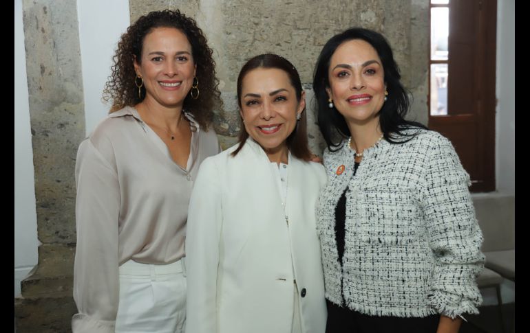 Déborah Mabarak, Josefina Vázquez Mota y Julieta Flores Saiffe. GENTE BIEN JALISCO / C. Jimeno