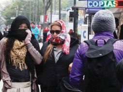 La Conagua también alertó que debido a la masa de aire polar que impulsó al sistema frontal número 14 se prevén lluvias.