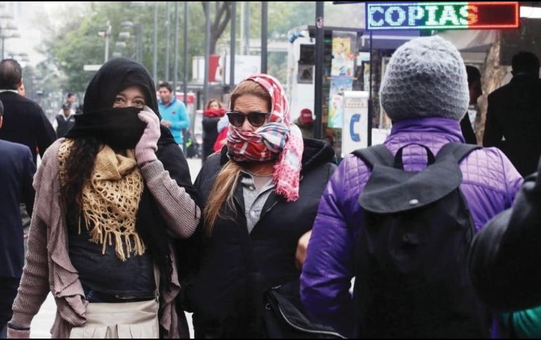 La Conagua también alertó que debido a la masa de aire polar que impulsó al sistema frontal número 14 se prevén lluvias.