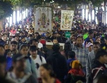 Peregrinos asisten a la Basílica de Guadalupe para celebrar a la Virgen de Guadalupe SUN/Luis Camacho
