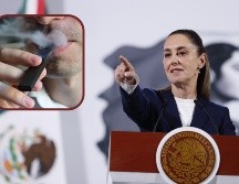 CLAUDIA SHEINBAUM. El Senado mexicano aprobó el pasado 11 de diciembre, la reforma que restringe desde la Constitución la producción, venta y uso de vapeadores y cigarrillos electrónicos. ESPECIAL, EFE / M. Guzmán y AFP