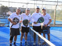 Leonardo Rubio, Juan Carlos Álvarez, Moisés García y Rodolfo Torres en la primera edición del GDL Pádel Tour. GENTE BIEN JALISCO / C. Jimeno