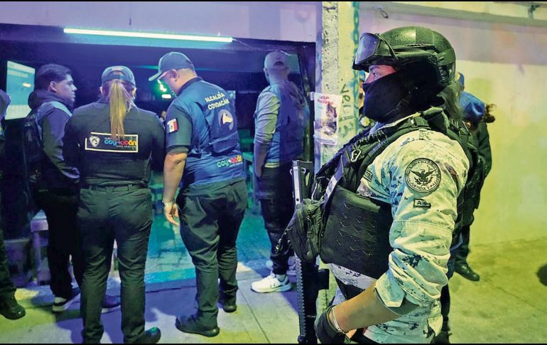 El operativo en Coyoacán busca inhibir el comercio de drogas en la capital. ESPECIAL