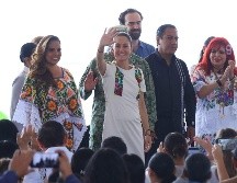 Sheinbaum aseguró que el Tren Maya protege al medioambiente y fomenta el turismo sustentable. SUN / F. ROJAS