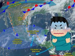 La Comisión Nacional del Agua (CONAGUA) ha anunciado que este lunes llega el frente frío número 15. X/ @conagua_clima.