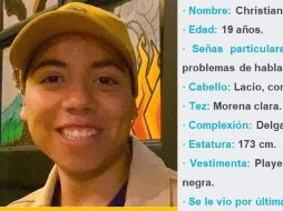 El joven es alumno de la Preparatoria número 2 de la Universidad de Guadalajara, en donde fue visto por última vez luego de tener una discusión con su padre y marcharse del lugar. CORTESÍA