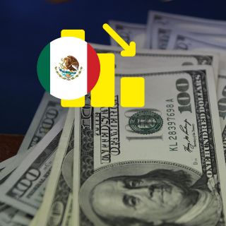 Peso mexicano sufre ligera depreciación en la cotización del día de hoy