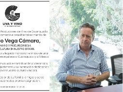 El empresario Ricardo Vega destacó como una pieza clave en el desarrollo de la industria vitivinícola. ESPECIAL / FACEBOOK Uva y Vino / Secretaría del Campo de Guanajuato