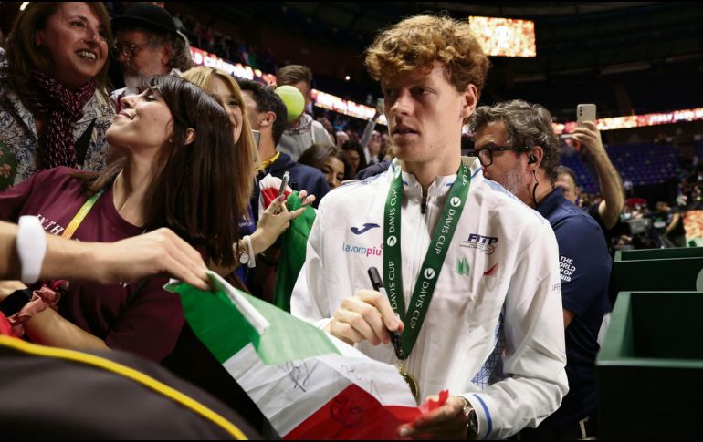 Jannik Sinner todavía no se libra de su positivo a un anabólico. AFP/T. Coex