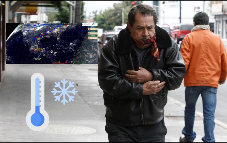 El SMN señala que continuará el ambiente frío a muy frío durante la mañana de hoy, así como por la noche, en estados del noroeste, Mesa del Norte y Mesa Central. ESPECIAL / EL INFORMADOR y Conagua