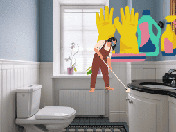 En el asiento del baño se encuentran más de 50 bacterias por pulgada. CANVA