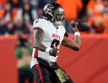 Michael Penix tendrá su primera titularidad en la NFL ante los Giants de Nueva York. AP/D. Zalubowski