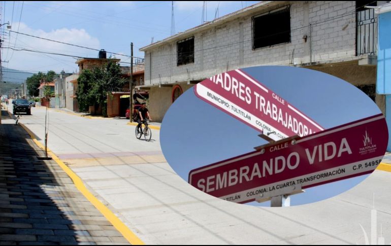 Las calles de esta colonia fueron nombradas con sustantivos alusivos al movimiento político de Morena. ESPECIAL / Ayuntamiento de Tultitlán / X: @Ai_bril