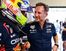 Checo Pérez alcanzó las 14 temporadas en la F1 este 2024. AFP / ARCHIVO