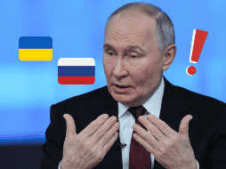 El presidente ruso, Vladimir Putin habla sobre guerras y más temas durante su conferencia anual en Moscú. EFE/Y. Kochetkov