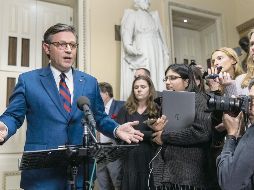 El congresista Mike Johnson no logró la unidad necesaria. EFE