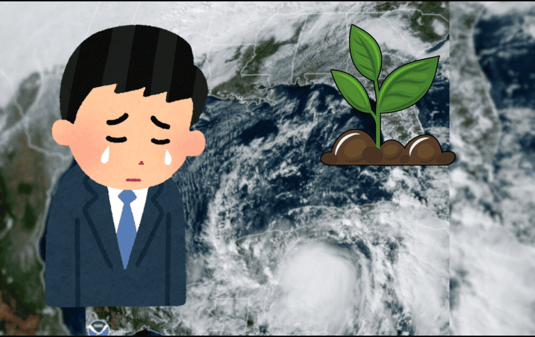 En 2021, la Tormenta Tropical Zeta se convirtió en Huracán, cerca de la península de Yucatán. AP / CANVA / ARCHIVO