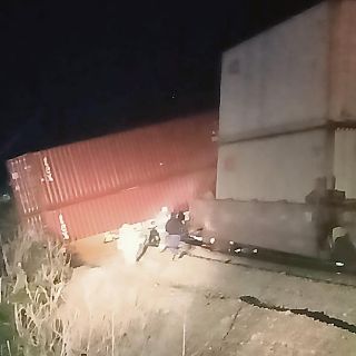 Tren de carga descarrila en Zapotiltic