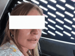 La mujer, quien dijo llamarse Geraldine “N”. ESPECIAL/Comisaría de Tlaquepaque