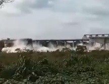 Un puente se derrumbó entre dos estados en Brasil, lo que dejó al menos un muerto. ESPECIAL