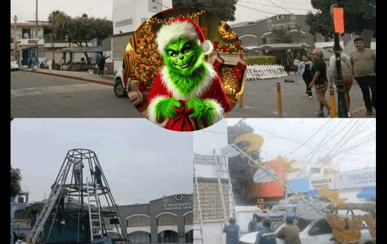 En redes sociales, la comunidad no tardó en compararlo con el “Grinch”, el famoso personaje que odia la Navidad. FACEBOOK/EMILIANO ZAPATA, MORELOS