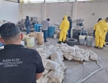 La Fiscalía General de la República (FGR) delegación Jalisco informó de la destrucción de precursores químicos y droga. CORTESÍA