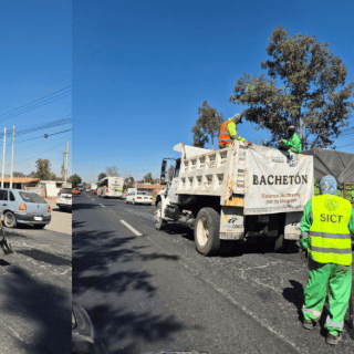 ¡Por fin! tapan baches en la carretera a Chapala rumbo al aeropuerto