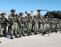 Estos efectivos arribaron a la Base Aérea Militar Número Diez, ubicada en Culiacán.