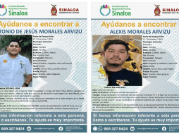 Los hermanos, Antonio de Jesús y Alexis Morales Arvizu, de 31 y 26 años de edad, respectivamente, fueron vistos por última vez el pasado viernes. ESPECIAL