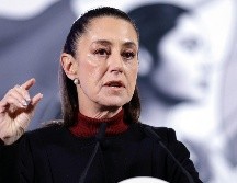 Sheinbaum insistió que el fentanilo no se produce de la manera en la que se muestra en el reportaje. EFE/ S. Gutiérrez.