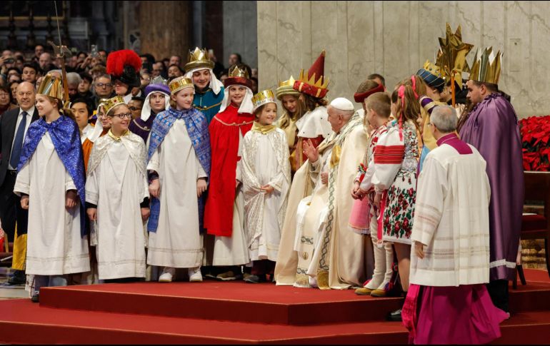 El papa Francisco en la primera misa del año. EFE/G. Lami